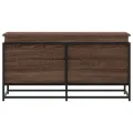 Boîte de rangement avec couvercle chêne marron bois ingénierie