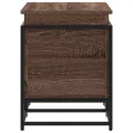 Boîte de rangement avec couvercle chêne marron bois ingénierie