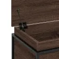 Boîte de rangement avec couvercle chêne marron bois ingénierie