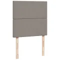 cadre de lit avec matelas Taupe 100x200 cm Tissu