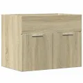 Armoire d'évier Chêne sonoma 60x38,5x46 cm Aggloméré