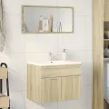 Armoire d'évier Chêne sonoma 60x38,5x46 cm Aggloméré
