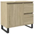 Armoire salle de bain chêne sonoma 65x33x60 cm