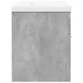 Armoire lavabo de salle de bain avec bassin intégré gris béton