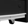 Armoire de salle de bain étroite avec roulettes noir