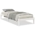 Cadre de lit extra long sans matelas 90x220 cm bois massif pin