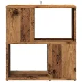 Bibliothèque vieux bois 60x24x63 cm bois d'ingénierie