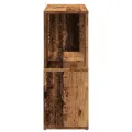 Bibliothèque vieux bois 60x24x63 cm bois d'ingénierie