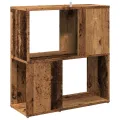 Bibliothèque vieux bois 60x24x63 cm bois d'ingénierie
