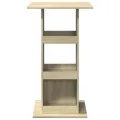 Table de bar avec rangement chêne sonoma bois d'ingénierie