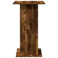 Table de bar avec rangement chêne fumé bois d’ingénierie
