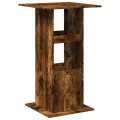 Table de bar avec rangement chêne fumé bois d’ingénierie