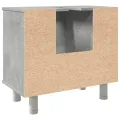 Armoire de salle de bain Gris béton 60x32x53,5 cm Aggloméré