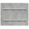 Armoire d'évier Gris béton 60x38,5x48 cm Aggloméré