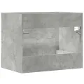 Armoire d'évier Gris béton 60x38,5x48 cm Aggloméré