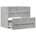 Armoire d'évier Gris béton 60x38,5x48 cm Aggloméré