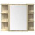 Ensemble de meubles de salle de bain 3 pcs chêne sonoma