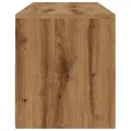 Meuble TV avec lumières LED chêne artisanal bois d'ingénierie