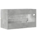 Armoire de salle de bain suspendue gris béton bois d'ingénierie