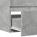 Armoire de salle de bain suspendue gris béton bois d'ingénierie