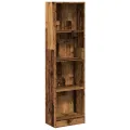 Bibliothèque vieux bois 40x24x176 cm bois d'ingénierie