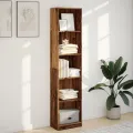 Bibliothèque vieux bois 40x24x176 cm bois d'ingénierie
