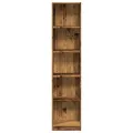 Bibliothèque vieux bois 40x24x176 cm bois d'ingénierie