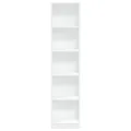 Bibliothèque blanc 40x24x176 cm bois d'ingénierie