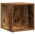 Table d'appoint vieux bois 33x33x34 cm bois d'ingénierie