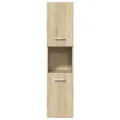Ensemble de meubles de salle de bain 4 pcs chêne sonoma