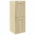 Ensemble de meubles de salle de bain 4 pcs chêne sonoma