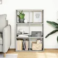 Étagère séparatrice de pièce sonoma gris 69,5x29x103,5 cm