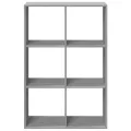 Étagère séparatrice de pièce sonoma gris 69,5x29x103,5 cm