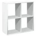 Étagère séparatrice de pièce blanc 69,5x29x69,5 cm