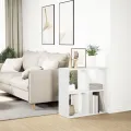 Étagère séparatrice de pièce blanc 69,5x29x69,5 cm