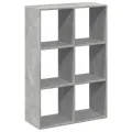 Étagère séparatrice de pièce gris béton 69,5x29x103,5 cm