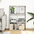 Étagère séparatrice de pièce gris béton 69,5x29x103,5 cm
