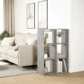 Étagère séparatrice de pièce gris béton 69,5x29x103,5 cm