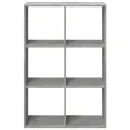 Étagère séparatrice de pièce gris béton 69,5x29x103,5 cm