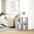 Étagère séparatrice de pièce sonoma gris 69,5x29x69,5 cm