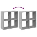 Étagère séparatrice de pièce sonoma gris 69,5x29x69,5 cm