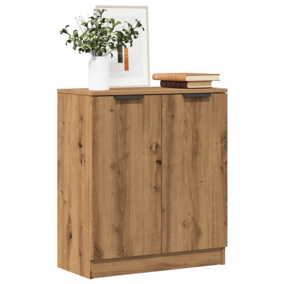 Buffet chêne artisanal 60x30x70 cm bois d'ingénierie