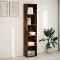 Bibliothèque chêne fumé 40x30x189 cm bois d'ingénierie