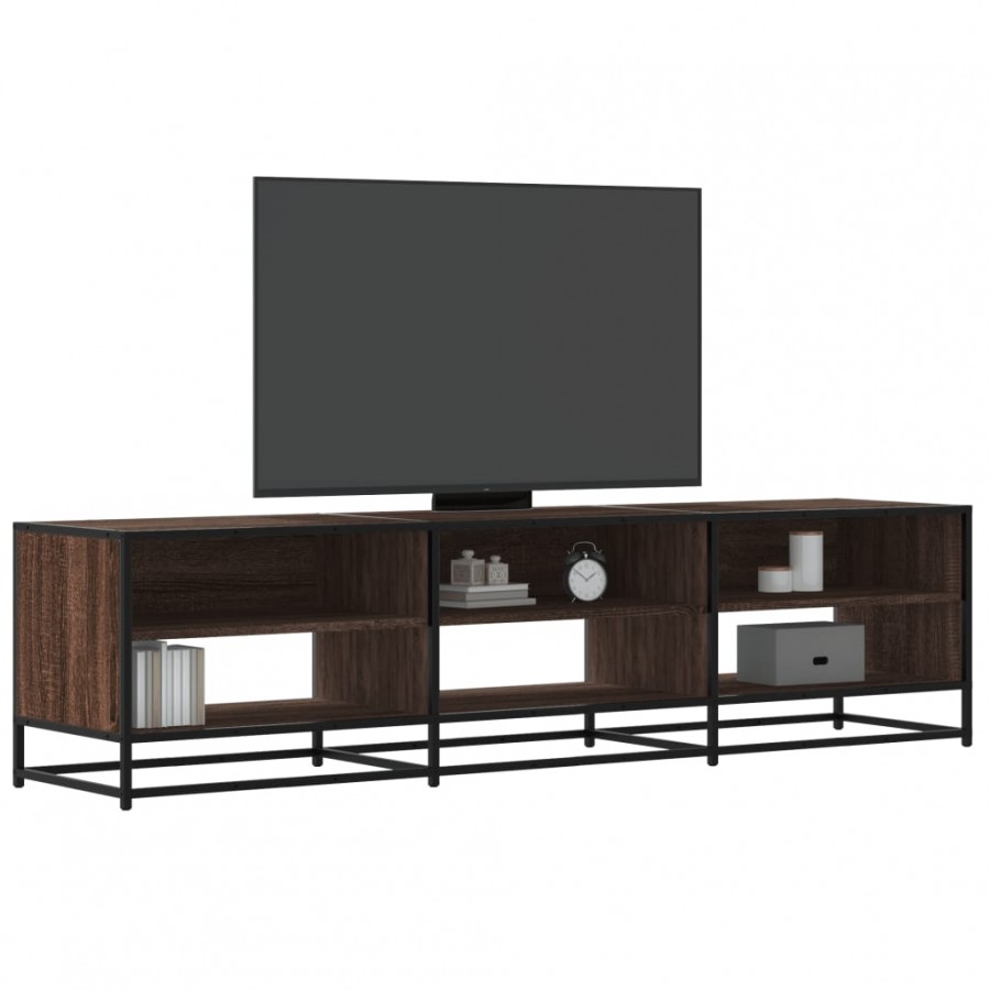 Meuble TV chêne marron 180x40x46 cm bois d'ingénierie