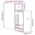 Armoire de salle de bain étroite avec roulettes blanc
