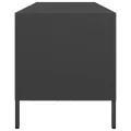 Meuble TV noir 135x39x43,5 cm acier laminé à froid