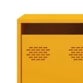 Meuble TV jaune moutarde 101,5x39x43,5 cm acier laminé à froid