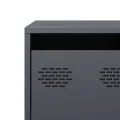 Meuble TV anthracite 135x39x43,5 cm acier laminé à froid