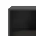Table basse noir 101,5x50x43,5 cm acier laminé à froid