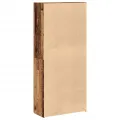 Armoire à chaussures vieux bois 80x35,5x180cm bois d'ingénierie